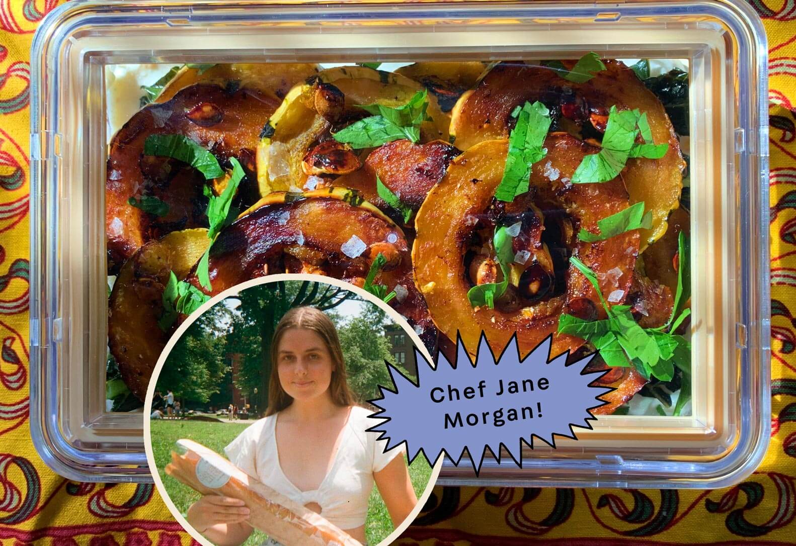 Jane Morgan's Honey Glazed Squash with Ricotta